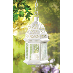 Large White Moroccan Lantern - UNQFurniture