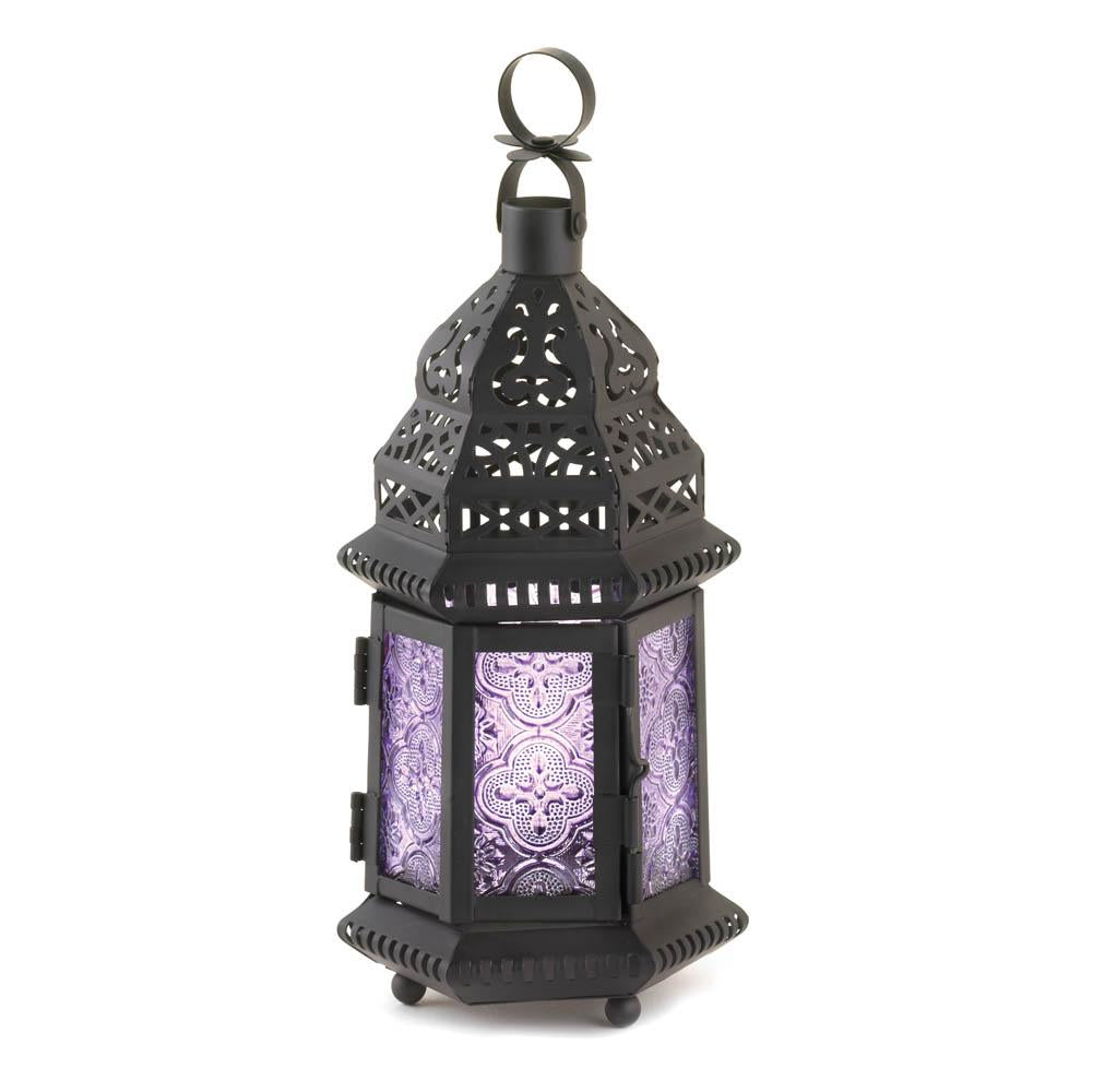 Lavender Moroccan Style Lantern - UNQFurniture