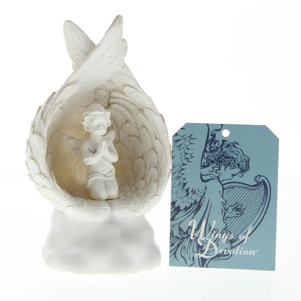 Light-Up Praying Angel Figurine - UNQFurniture