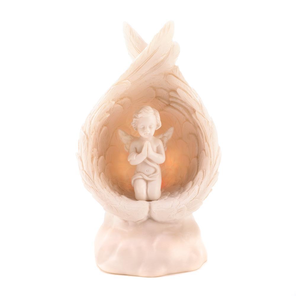 Light-Up Praying Angel Figurine - UNQFurniture