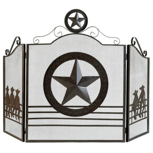 Lone Star Fireplace Screen - UNQFurniture