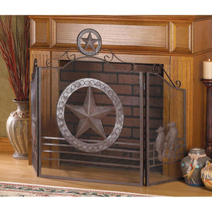 Lone Star Fireplace Screen - UNQFurniture