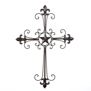 Lone Star Wall Cross Decor - UNQFurniture