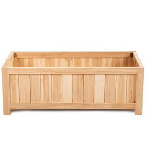 Patio Lawn Folding Garden Rectangle Wood Portable Planter Box