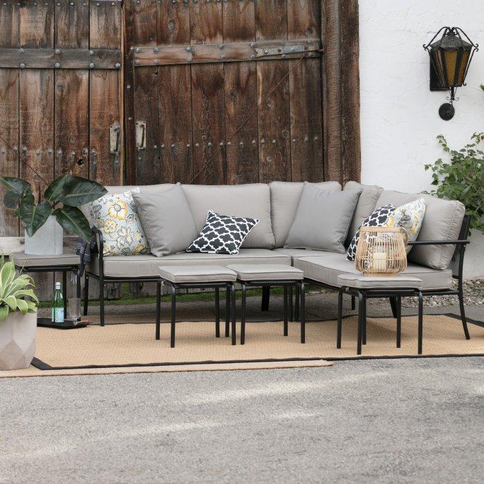 Parkville Metal Sofa Sectional Set