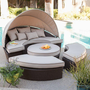 Rendezvous All-Weather Wicker Sectional Daybed