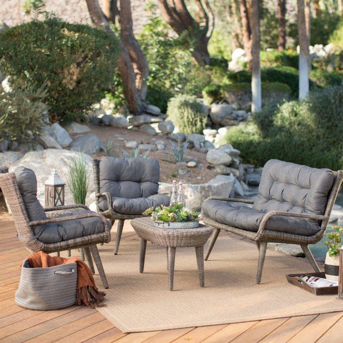 Rio All Weather Wicker Conversation Set