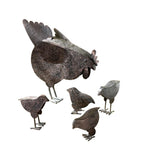 Metal Chicken Sculptures - UNQFurniture