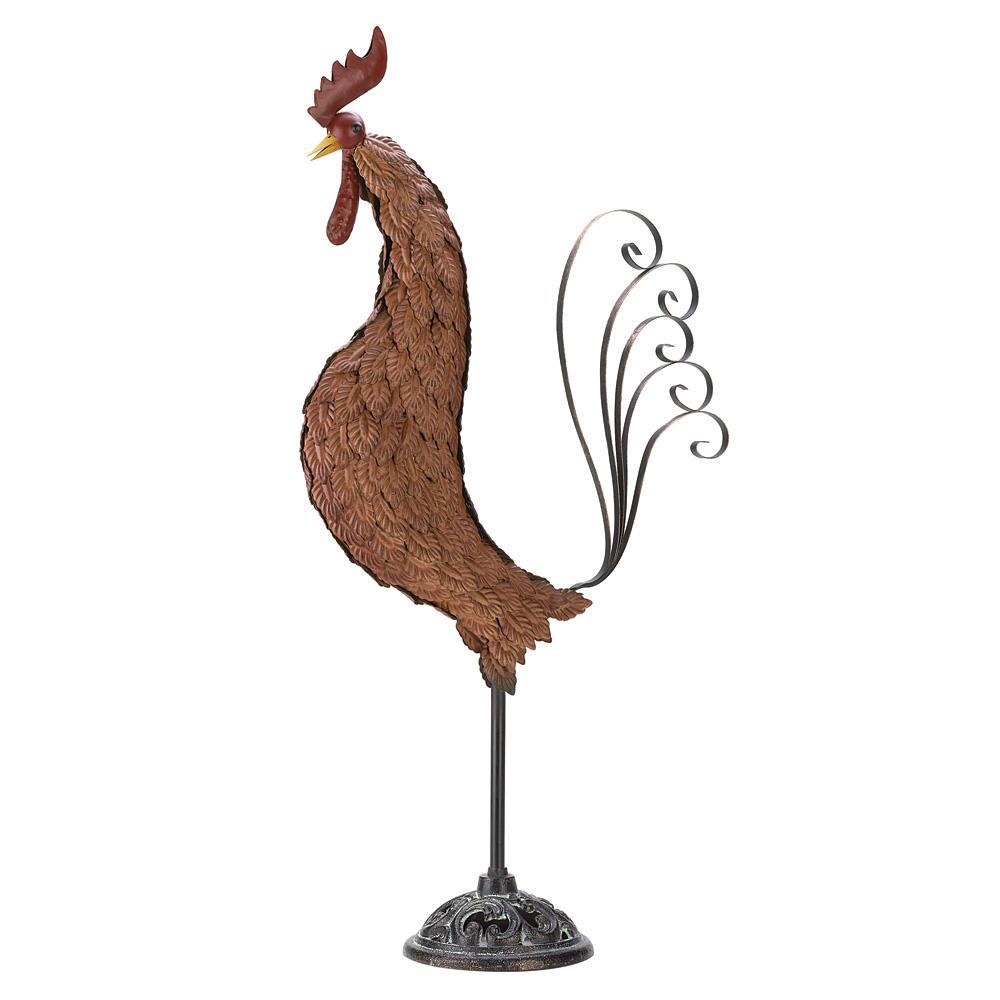 Metal Sculpture Rooster - UNQFurniture