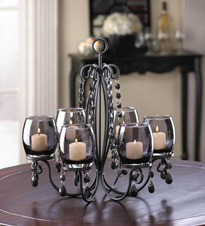 Midnight Elegance Candle Chandelier - UNQFurniture