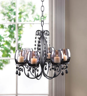 Midnight Elegance Candle Chandelier - UNQFurniture