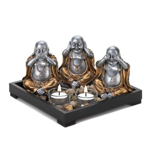 No Evil Buddha Candle Garden - UNQFurniture