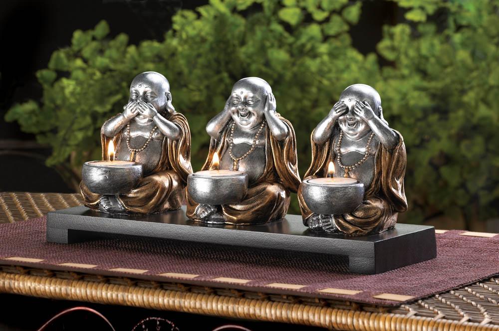 No Evil Buddha Candle Stand - UNQFurniture