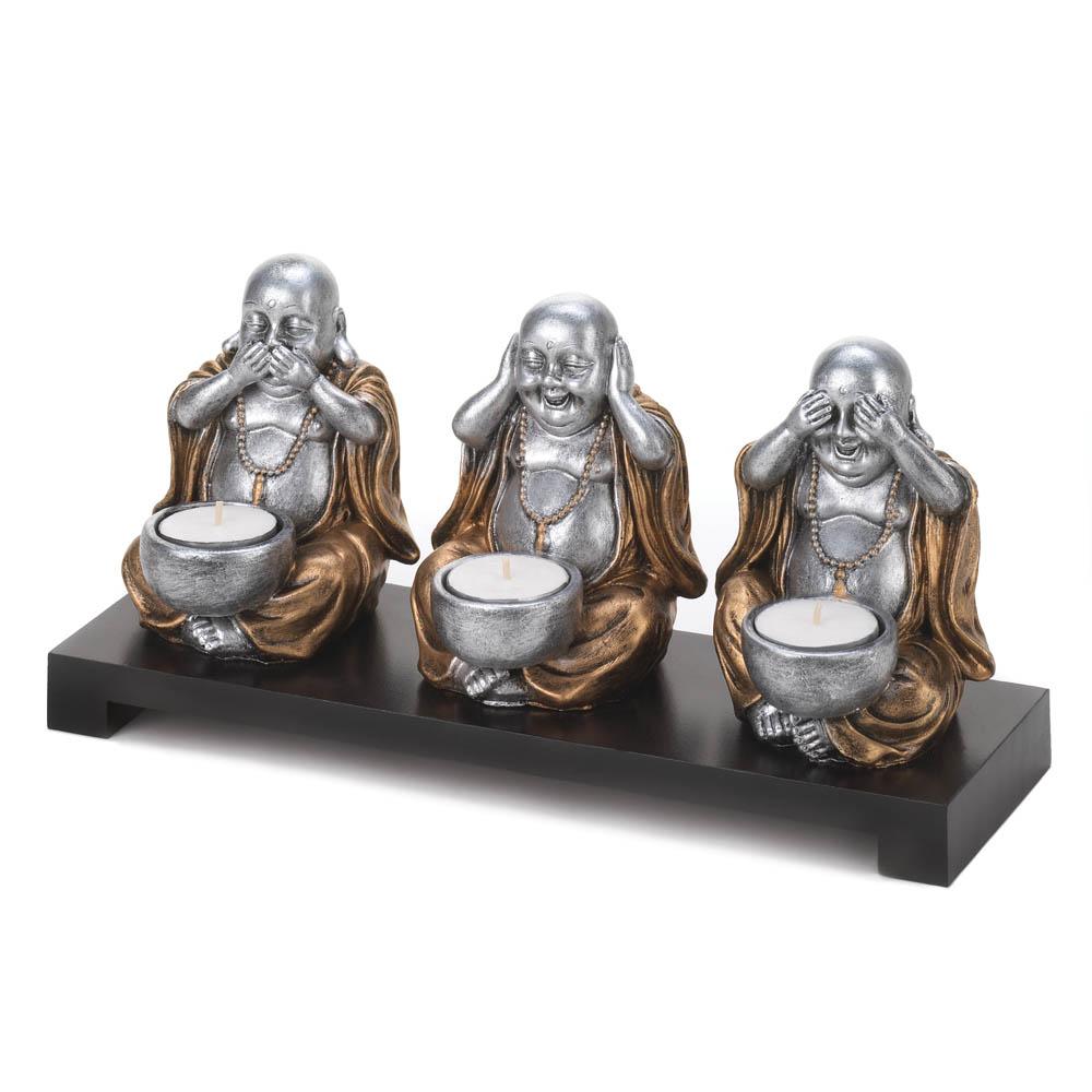 No Evil Buddha Candle Stand - UNQFurniture