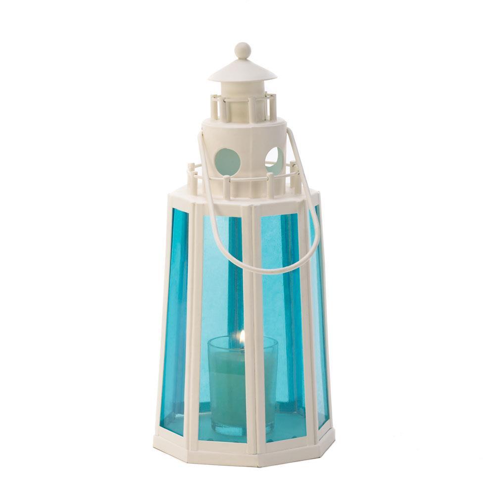 Ocean Blue Lighthouse Candle Lamp - UNQFurniture