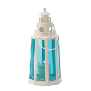 Ocean Blue Lighthouse Candle Lamp - UNQFurniture