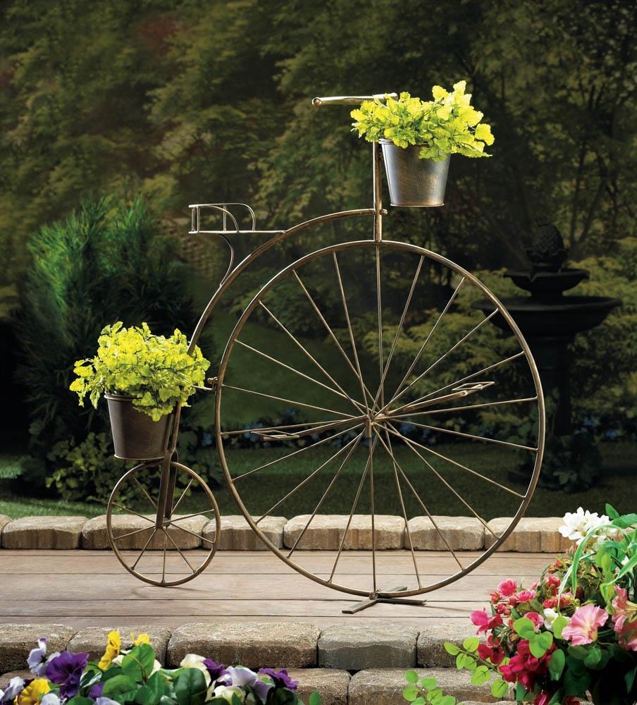 Old-Fashioned Bicycle Plant Stand - UNQFurniture