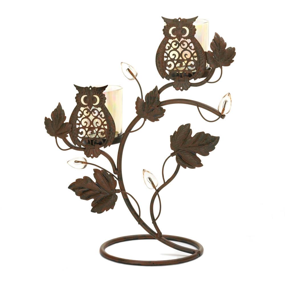 Owl Duo Votive Stand - UNQFurniture