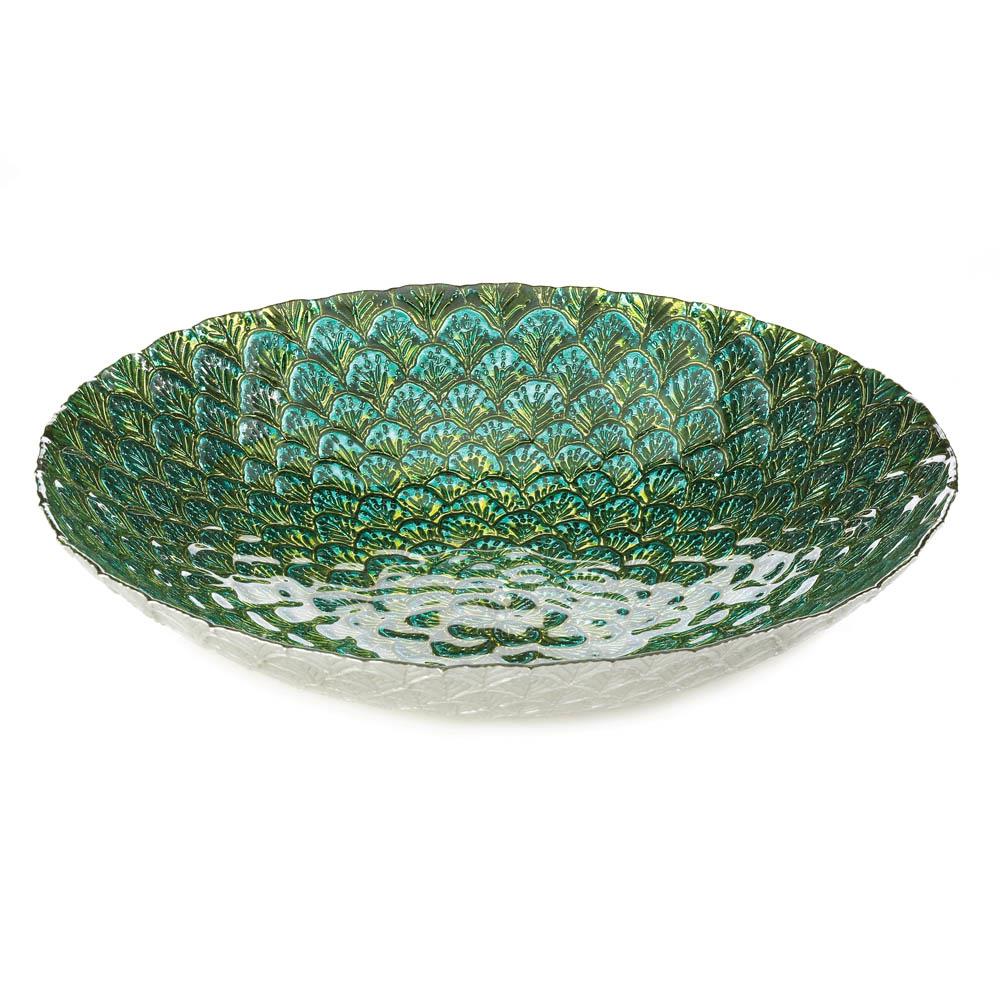 Peacock Feather Inspired Plate - UNQFurniture