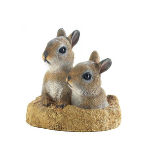 Peek-A-Boo Garden Bunnies Decor - UNQFurniture