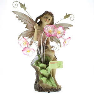 Peony Fairy Solar Statue - UNQFurniture