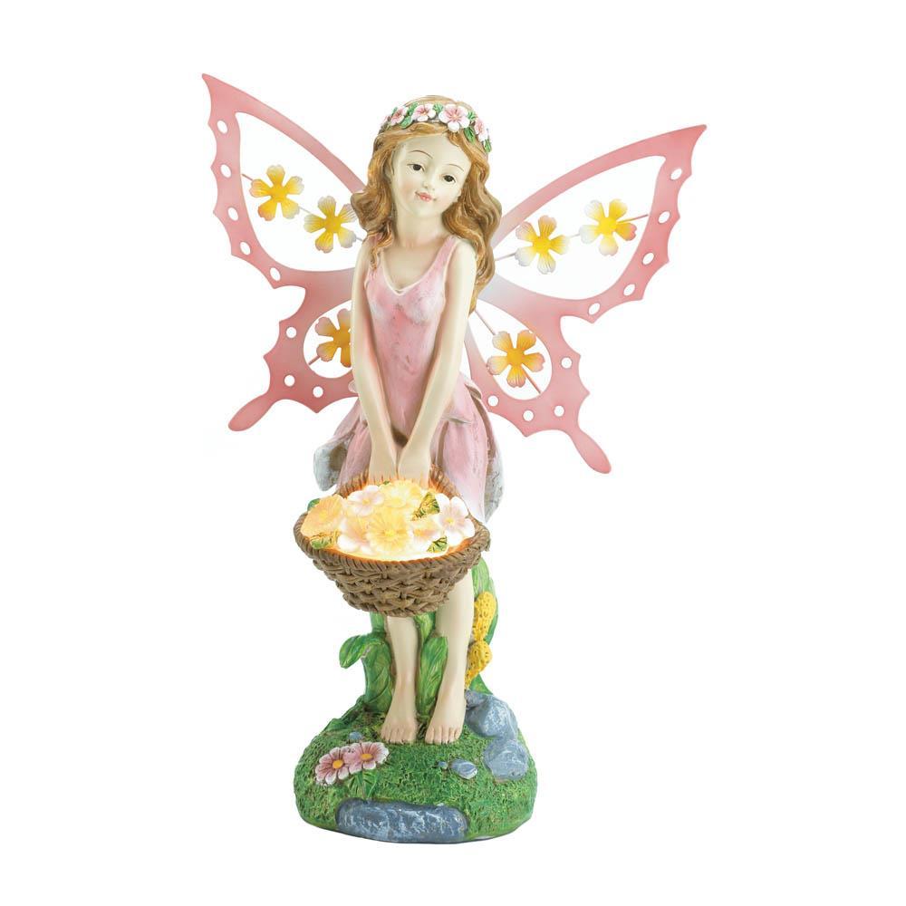 Pink Fairy Solar Garden Statue - UNQFurniture