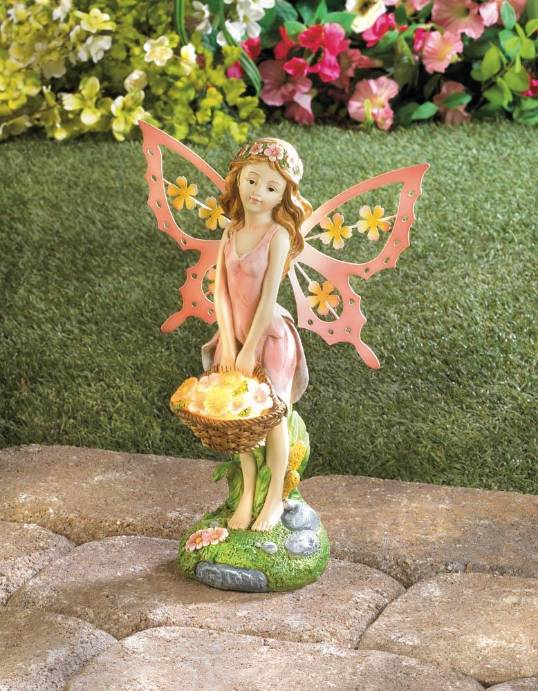 Pink Fairy Solar Garden Statue - UNQFurniture