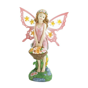 Pink Fairy Solar Garden Statue - UNQFurniture