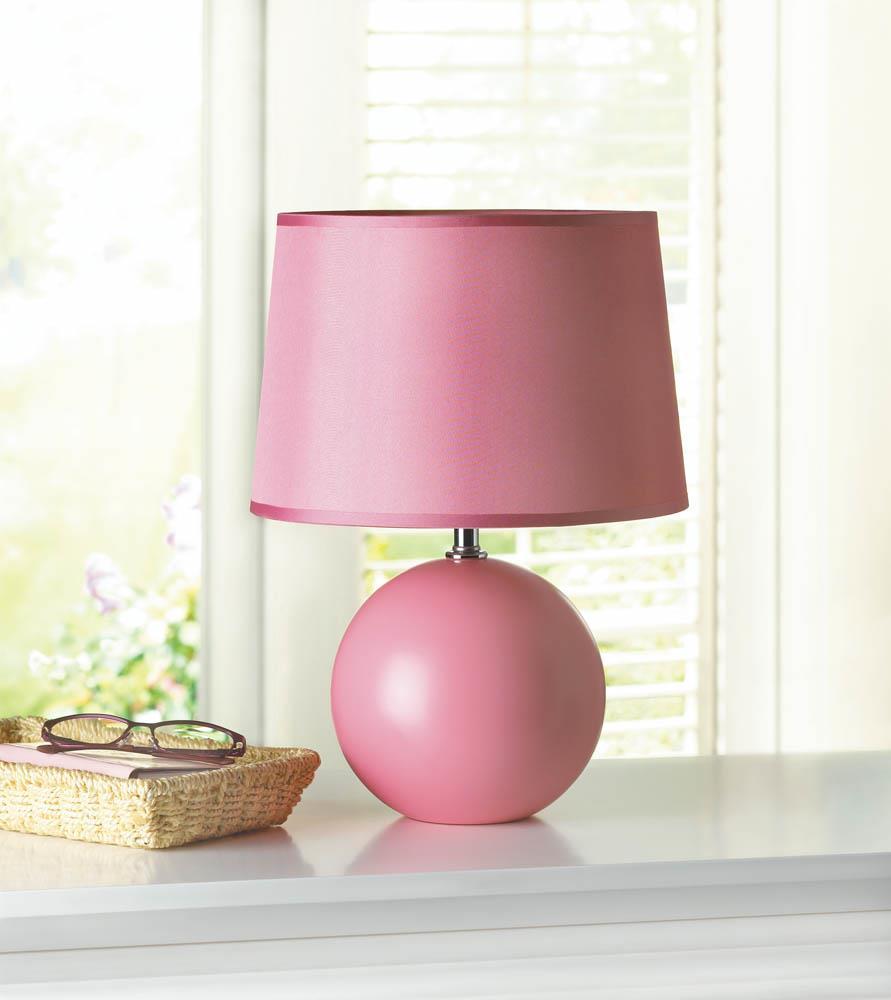 Pink Round Base Table Lamp - UNQFurniture