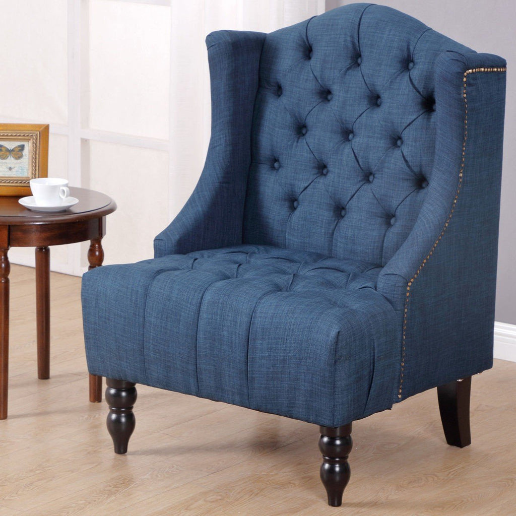 Wingback Modern Tufted Accent Armchair - UNQFurniture