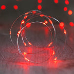 Red 20 LED Copper Fairy Lights - UNQFurniture