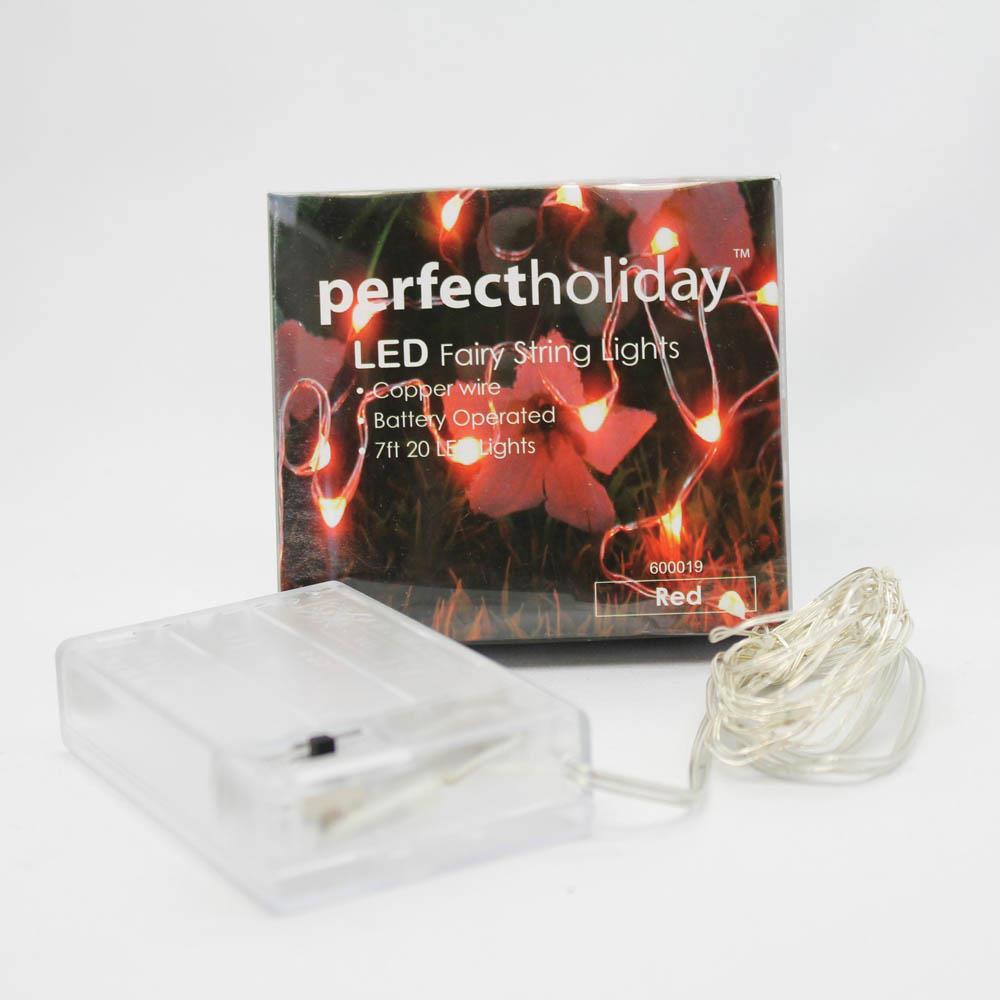 Red 20 LED Copper Fairy Lights - UNQFurniture