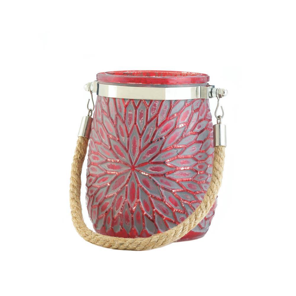 Red Flower Candle Holder - UNQFurniture