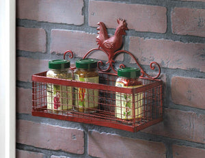 Red Rooster Single Wall Rack - UNQFurniture