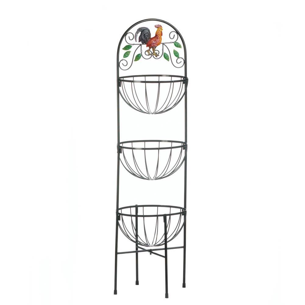 Rooster 3-Tier Kitchen Basket - UNQFurniture