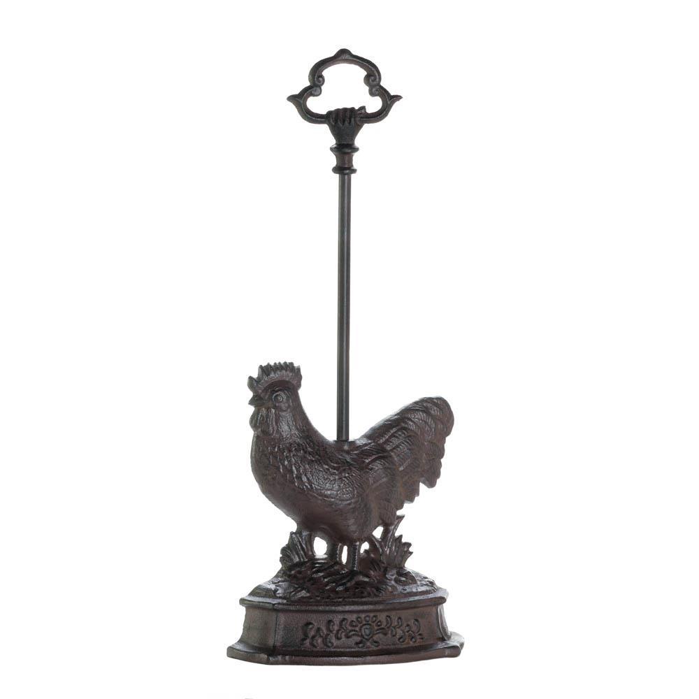 Rooster Door Stopper With Handle - UNQFurniture