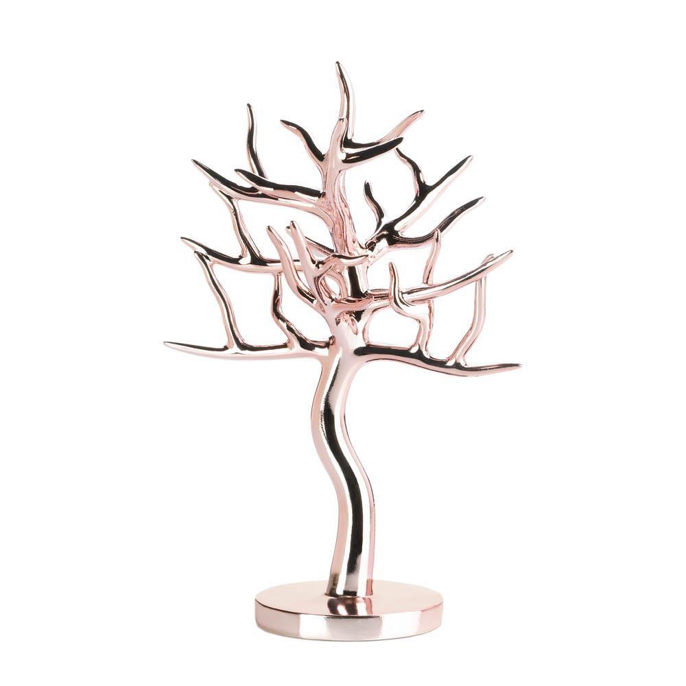 Rose Gold Jewelry Tree - UNQFurniture