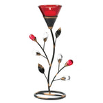 Ruby Blossom Tealight Holder - UNQFurniture