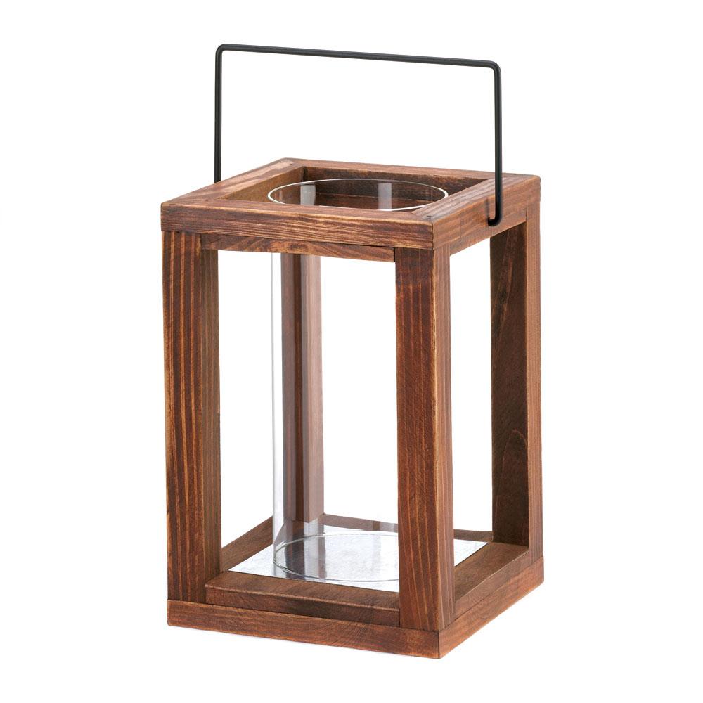 Rustic Garden Wooden Lantern - UNQFurniture