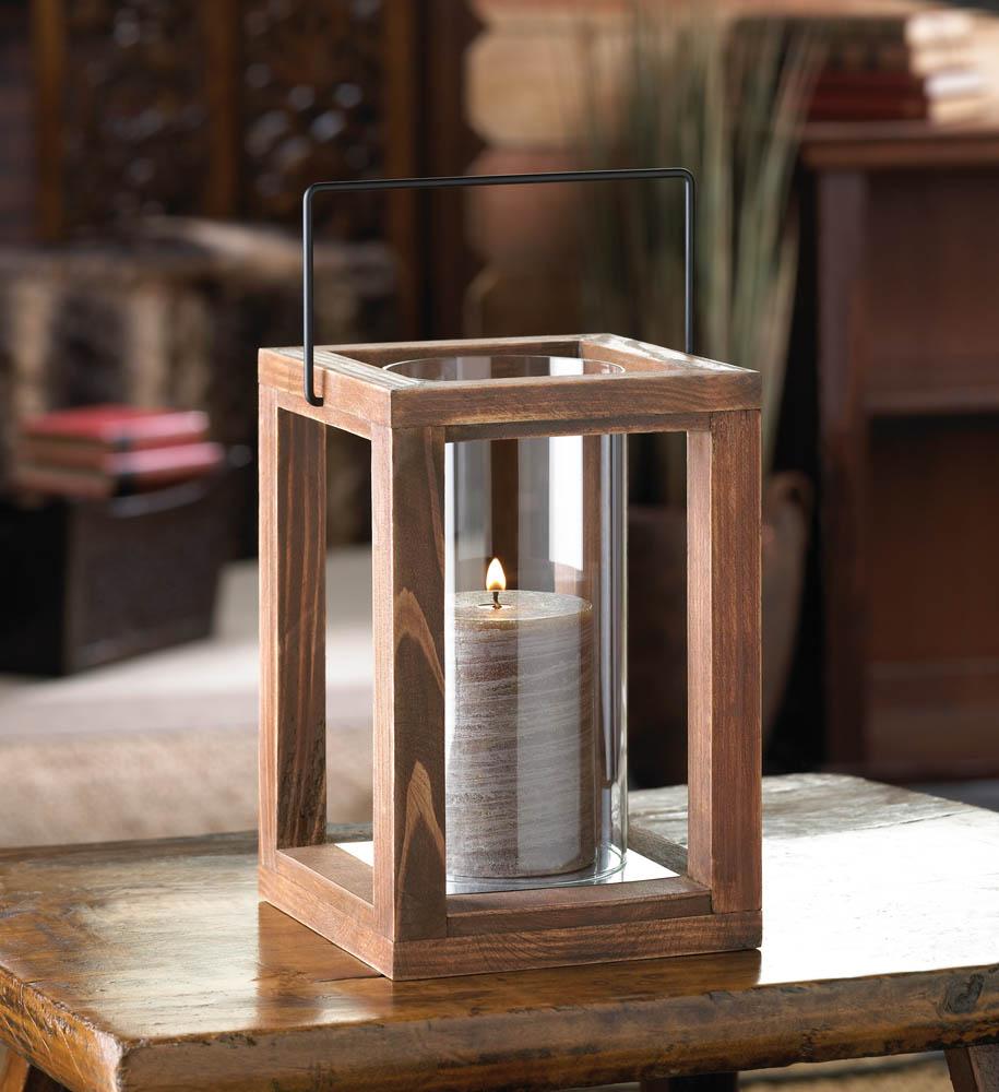 Rustic Garden Wooden Lantern - UNQFurniture