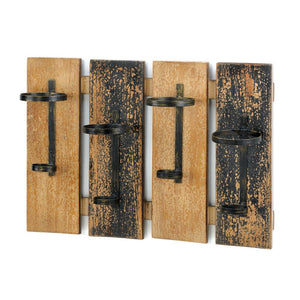 Rustic Wall Mounted Wine Rack - UNQFurniture