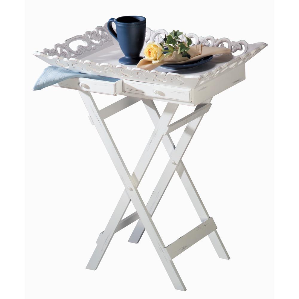 Shabby Chic Tray Table - UNQFurniture