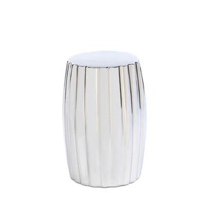 Silver Decorative Stool - UNQFurniture