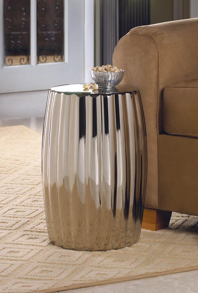 Silver Decorative Stool - UNQFurniture