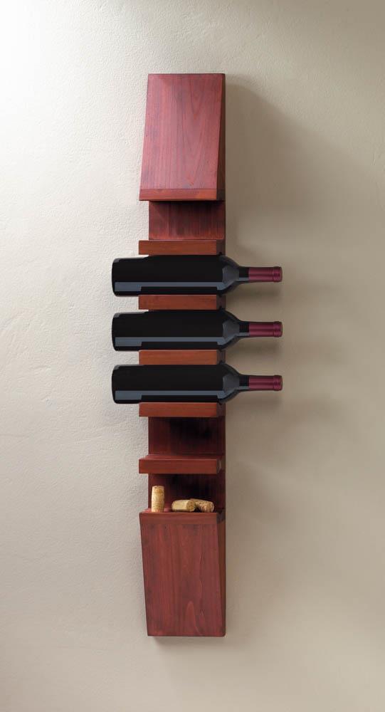 Sleek Wooden Wine Wall Rack - UNQFurniture