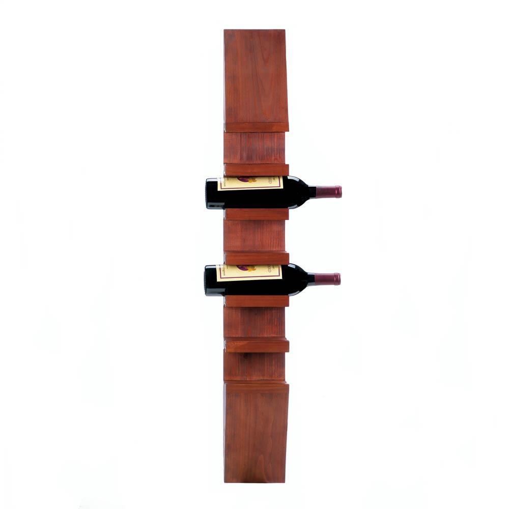 Sleek Wooden Wine Wall Rack - UNQFurniture