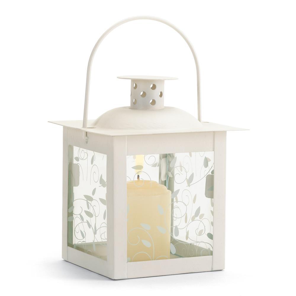 Small White Lantern - UNQFurniture