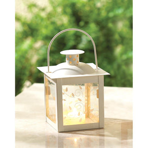 Small White Lantern - UNQFurniture