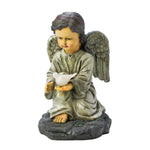 Solar Angel With Dove Statue - UNQFurniture