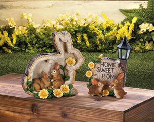 Solar Home Sweet Home Bunnies - UNQFurniture